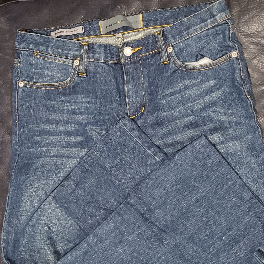 Paper Denim Cloth Bridgette Low Rise Boot sz 27